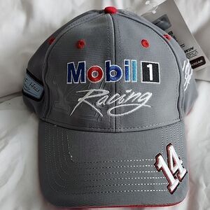 NASCAR Chase Authentics Mobil 1 Racing 14 Tony Stewart Stretchfit Hat - New